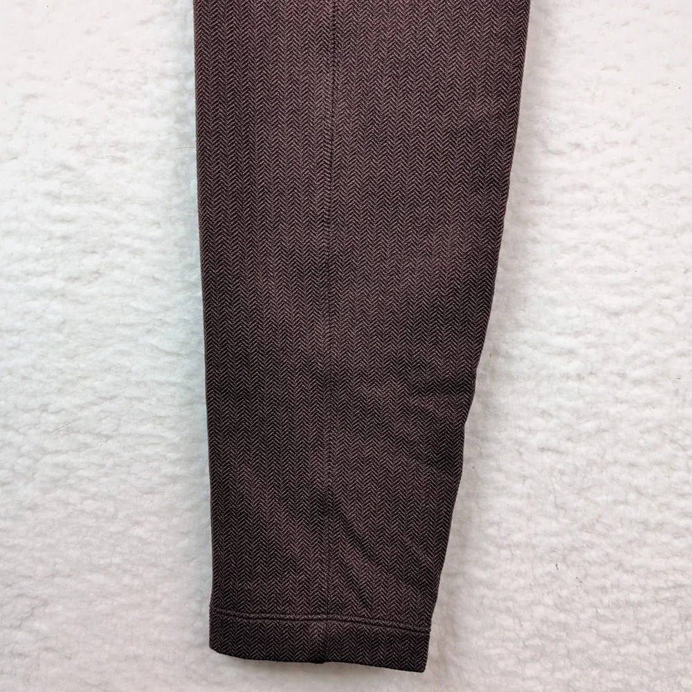Athleta Delancey Herringbone Tight Women's XL Brown Leggings